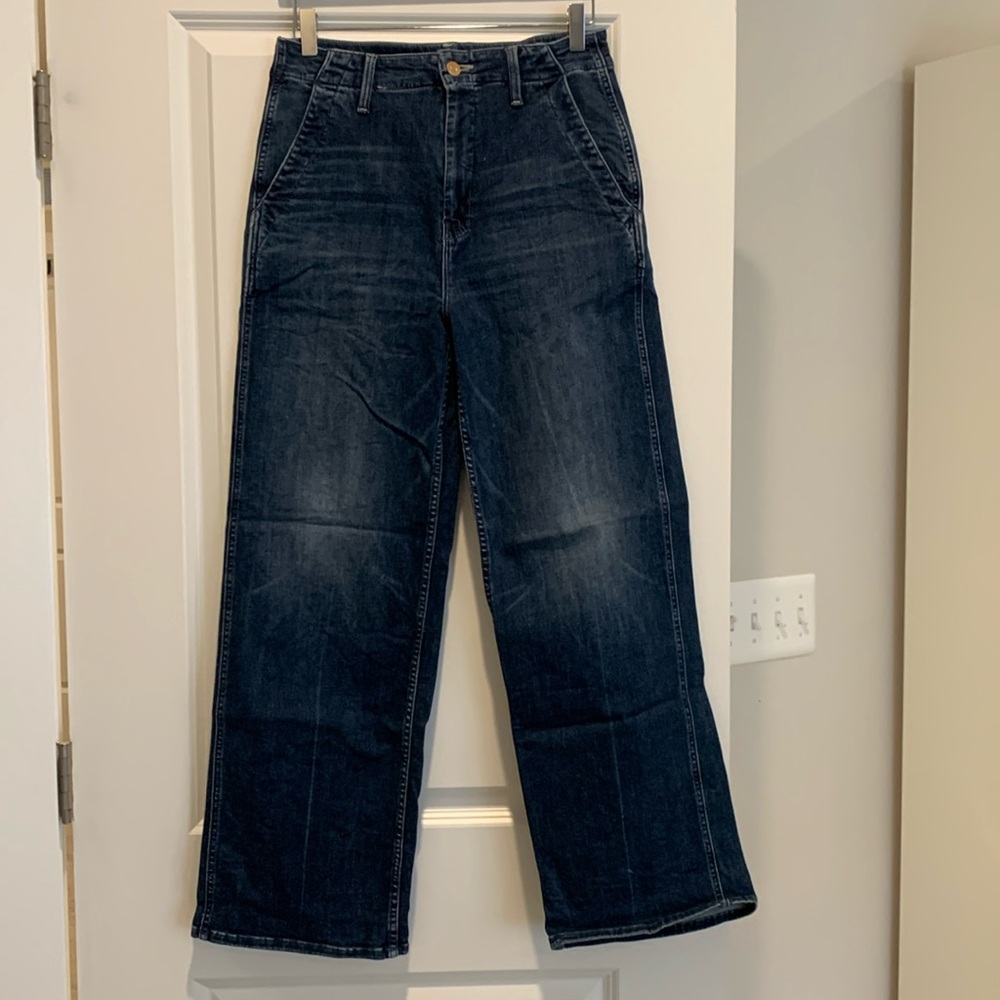 Mother The Major Zip Flood Trouser Jean